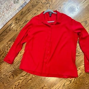 Red blouse Express L